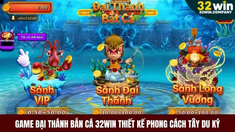 Đại thánh bắn cá thiết kế theo cốt truyện Tây du kí cực kì ấn tượng